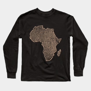 fingerprint africa Long Sleeve T-Shirt